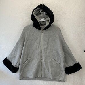 Subdued Wool Blend Peacoat Women’s One Size Gray Double Breasted Winter‎ Jacket